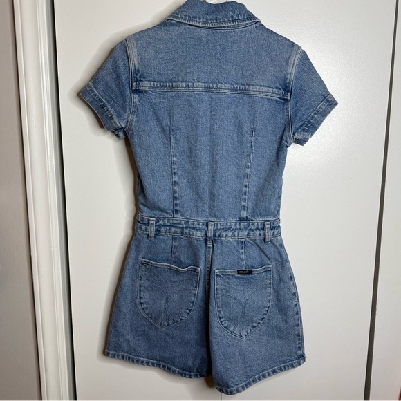 Rolla’s Sailor Denim Romper in Mid Blue - Small NWT - Picture 7 of 11